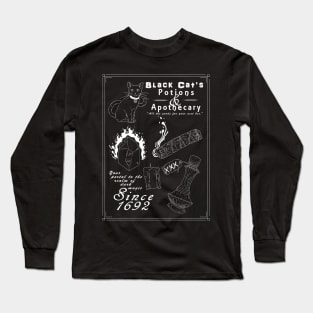 Black Cat's Potions and Apothecary Long Sleeve T-Shirt